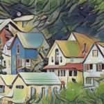 the colorful houses of juneau